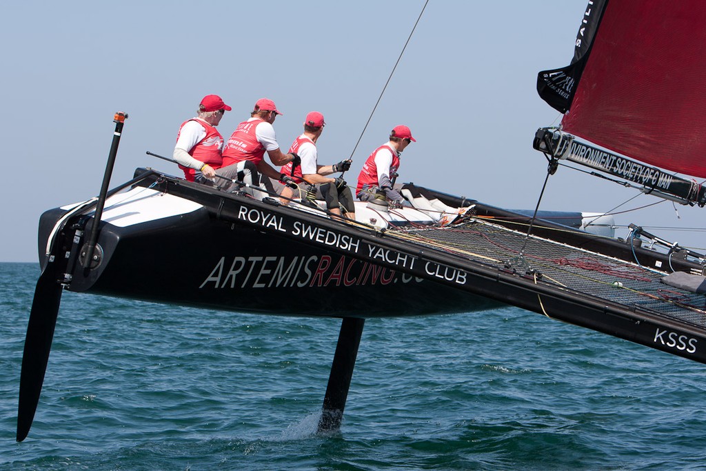 23rd of February, Day 4 of the Extreme Sailing Series, Act 1, Muscat, Oman (20 - 24 February 2011) © Sander van der Borch / Artemis Racing http://www.sandervanderborch.com