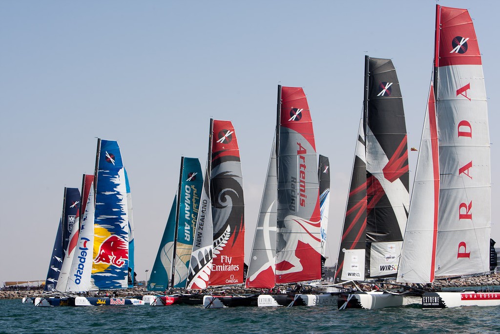23rd of February, Day 4 of the Extreme Sailing Series, Act 1, Muscat, Oman (20 - 24 February 2011) © Sander van der Borch / Artemis Racing http://www.sandervanderborch.com