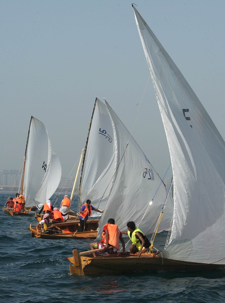 Majid Bin Mohammed Watersports Championships 2011 Dubai Traditional 22ft Dhow Sailing race  © DIMC
