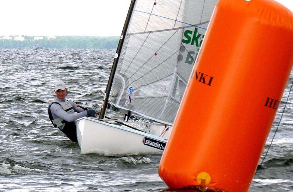 Giles Scot in Race 9 of the Finn Europeans 2011 © Robert Deaves/Finn Class http://www.finnclass.org