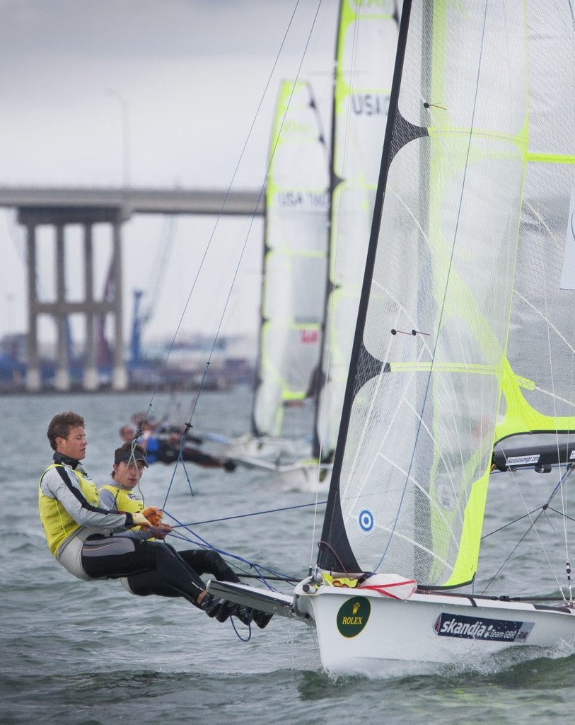 John Pink-Rick Peacock, 49er - Rolex Miami OCR ©  Rolex/Daniel Forster http://www.regattanews.com