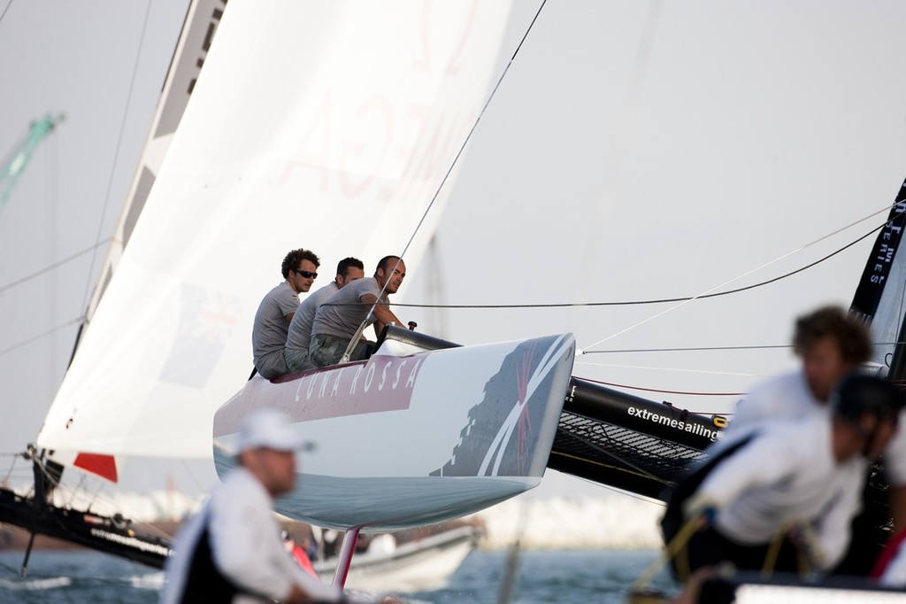 Luna Rossa racing on day 3 - Extreme Sailing Series © Lloyd Images http://lloydimagesgallery.photoshelter.com/