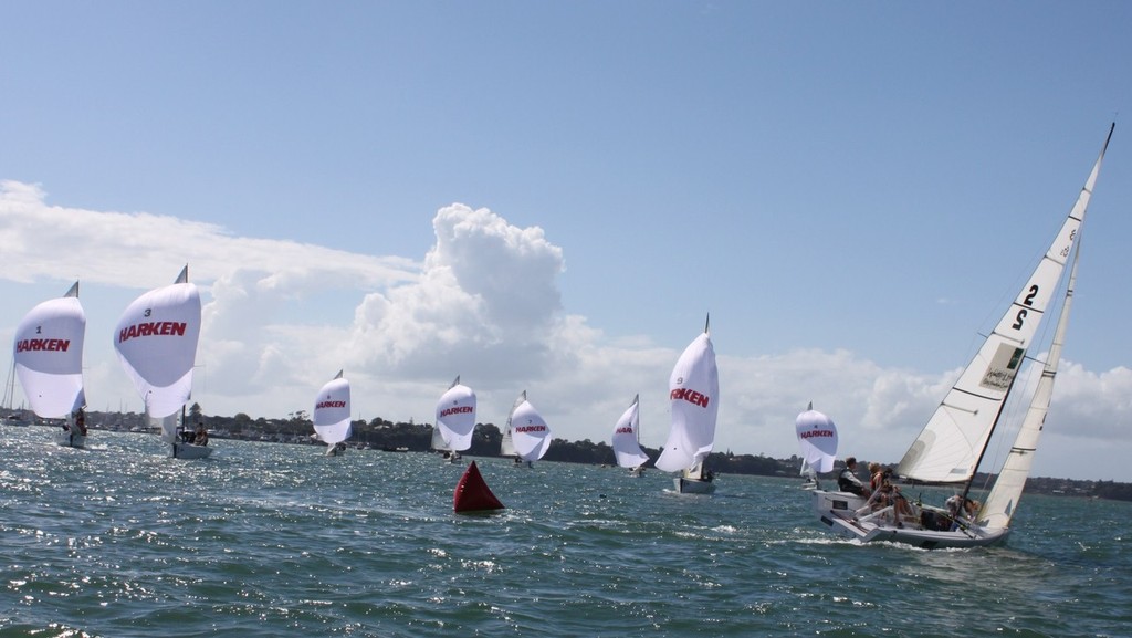 Kerikeri High Schools rounds the bottom mark  - 2011 RNZYS HARKEN Schools Regatta © RNZYS Media