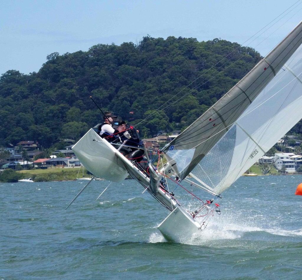 Chris Cauldercoat and Dan Sims - Images from Day 2 - Australian F18 Catamaran National Championships 2011 © Lulu Roseman