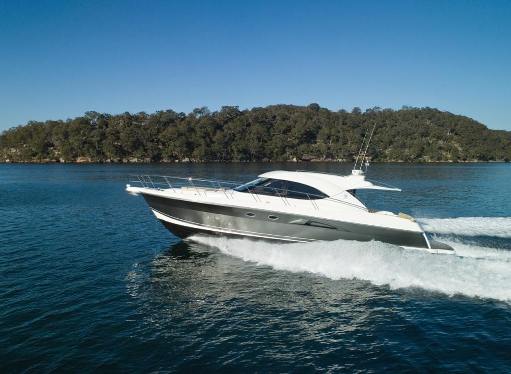 Riviera 5000 Sport Yacht with Zeus photo copyright Stephen Milne taken at  and featuring the  class