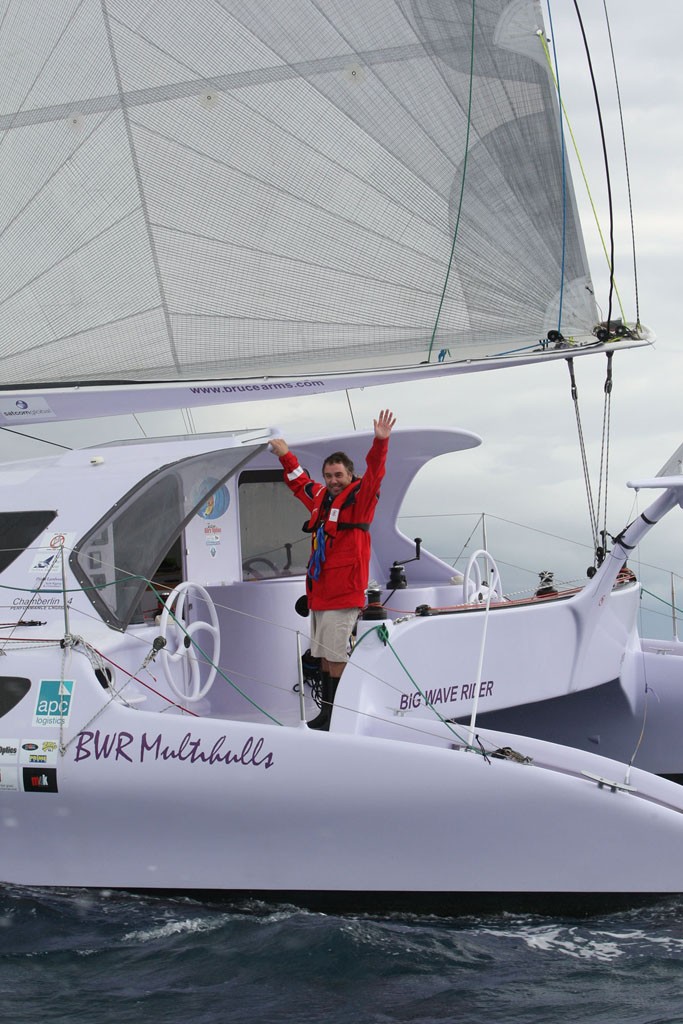 Bruce Arms arriving home to Mooloolaba a world record holder. Photo Courtesy of Nicolas Falconer / APN © Nicolas Falconer