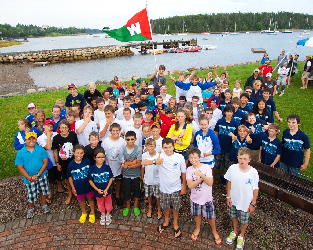 Participants in the 2011 Canadian Optimist Championsihps - 2011 Canadian Optimist Championships photo copyright Sackville Photography Club taken at  and featuring the  class