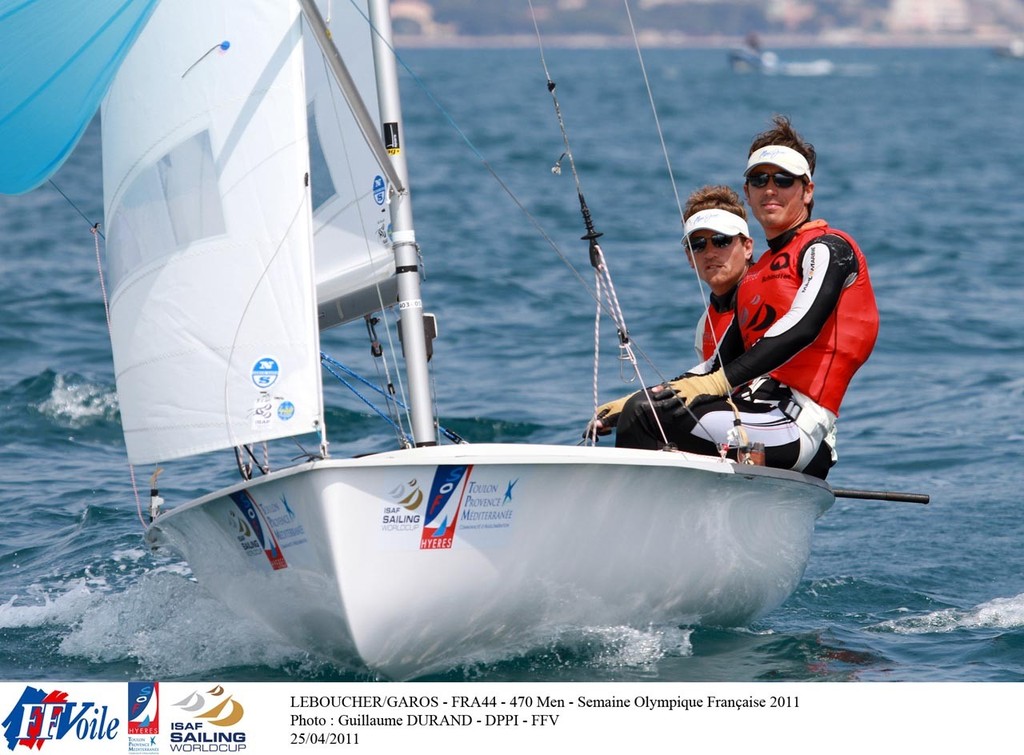 Leboucher/Garos (FRA44) 470 Men - Semaine Olympique Francais 2011 ©  G.Durand et JM Liot/DPPI/FFVoile