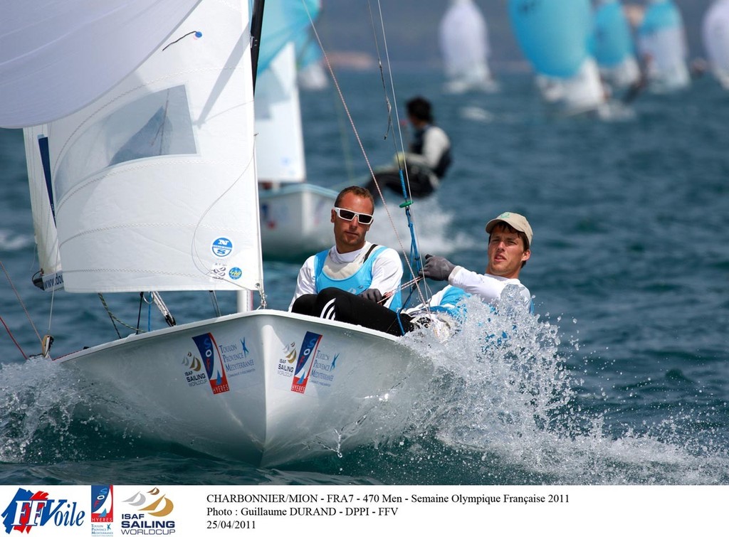 Charbonnier/Mion (FRA7) 470 Men - Semaine Olympique Francais 2011 ©  G.Durand et JM Liot/DPPI/FFVoile