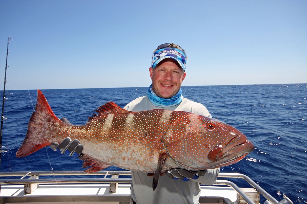 Even the coral trout grow big out here. photo copyright Jarrod Day taken at  and featuring the  class