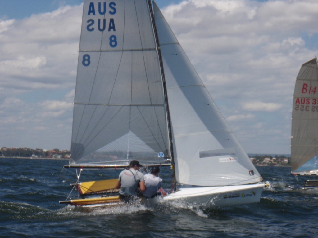 B Sting sailed by Daniel Watson and Josie Roper  - B14 National Championships 2011-12 © Adrian Beswick