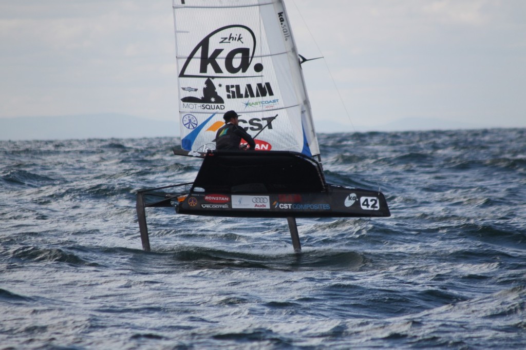 Nathan Outteridge - KA Sails 2012 Australian Moth National Championship © Lochlin Byrne