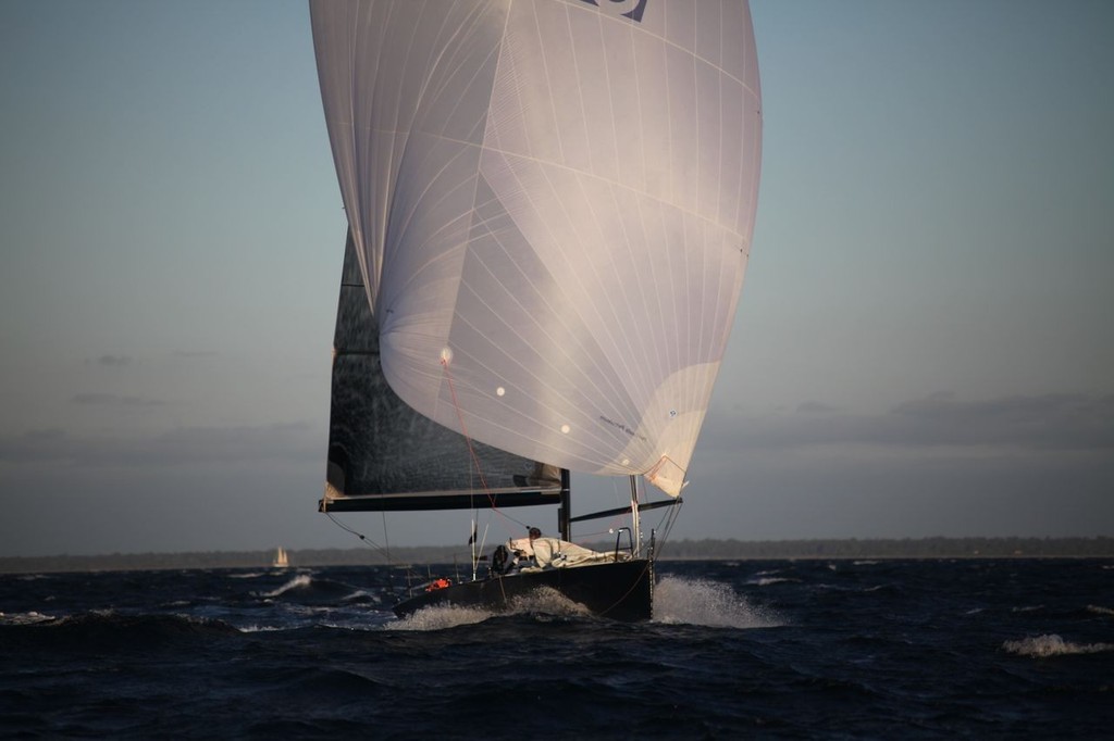 Black Betty surfs shortly after the start.  She finished second over the line. - Geographe Bay Race Week 2011 © Bernie Kaaks - copyright