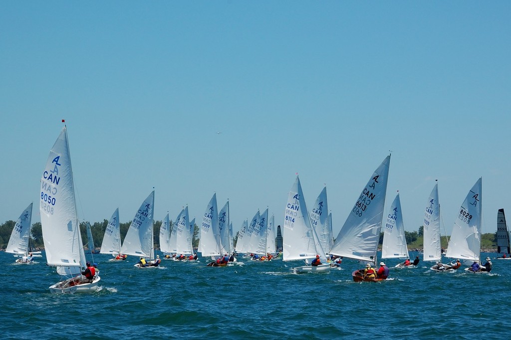 Racing South of Toronto Island, 2010 © Robert MacDonald