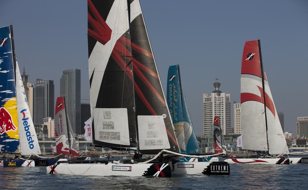 The Extreme Sailing Series 2011. Day 4, Act 2. Qingdao. China © Lloyd Images http://lloydimagesgallery.photoshelter.com/