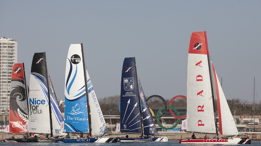 The Extreme Sailing Series 2011. Day 4, Act 2. Qingdao. China © Lloyd Images http://lloydimagesgallery.photoshelter.com/