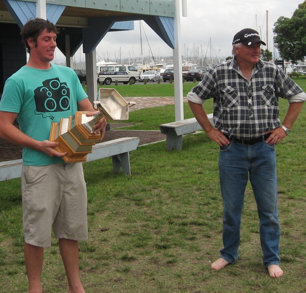 Sanders Cup Winners Adam Scott-Mackie and Ben Bax representing Bay of Plenty - 2011 Sanders Cup photo copyright Antje Muller taken at  and featuring the  class