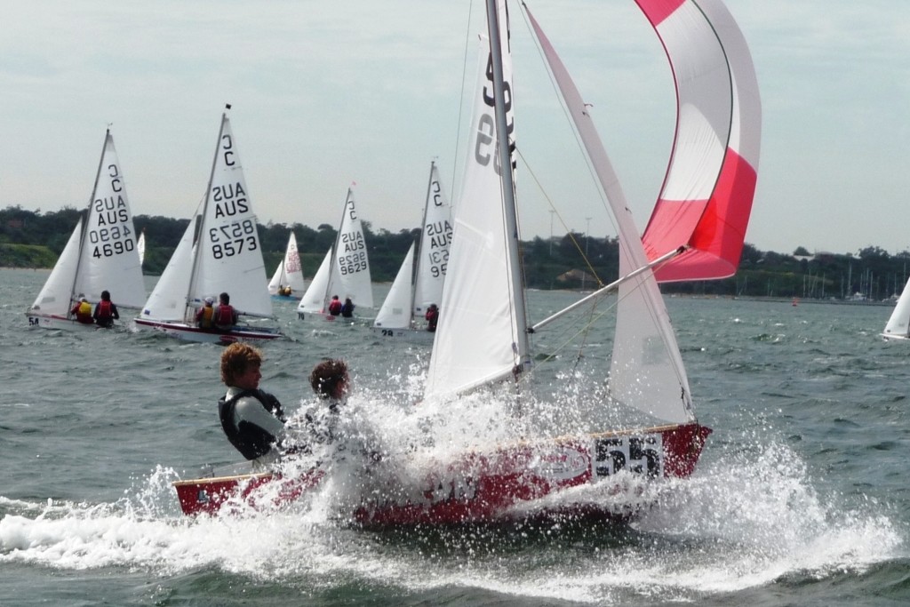 Runners up, the Sasson boys on Samaran. - pigen 2010/11 International Cadet National Championships photo copyright Chris Furey taken at  and featuring the  class