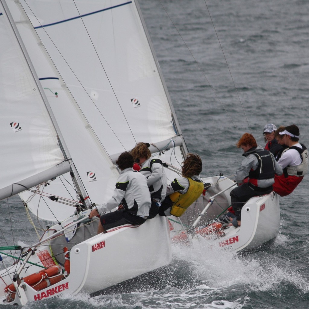 Action from the 2010 Harken Match Racing Championships - photo by Tom Spithill - HARKEN International Youth Match Racing Championships photo copyright Tom Spithill taken at  and featuring the  class