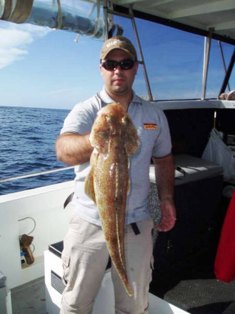 Michaels' 2 kg King flathead. - Fishing around Tasmania © Carl Hyland