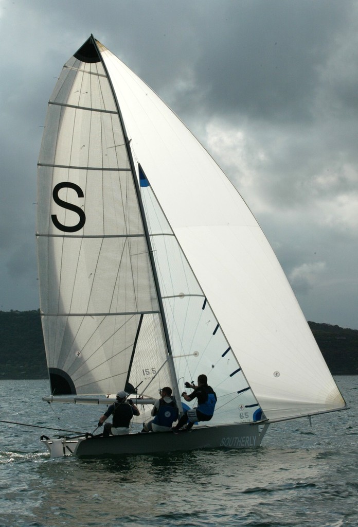 Southerly Spin - Manly 16ft Skiff Club Harken Trophy.<br />
<br />
 © Joe Murphy