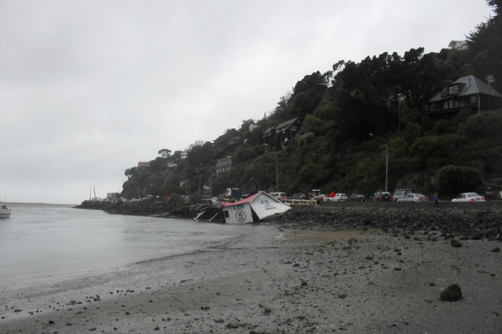 Christchurch Yacht Club storage shed  © Nick Richardson