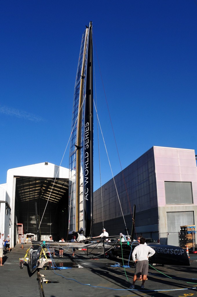 AC45 launch and first sail in Auckland 17 January 2011 © SW