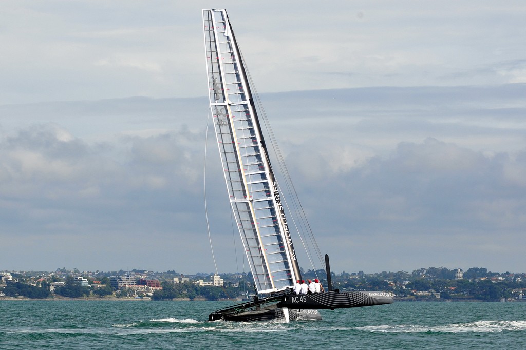 AC45 launch and first sail in Auckland 17 January 2011 © SW