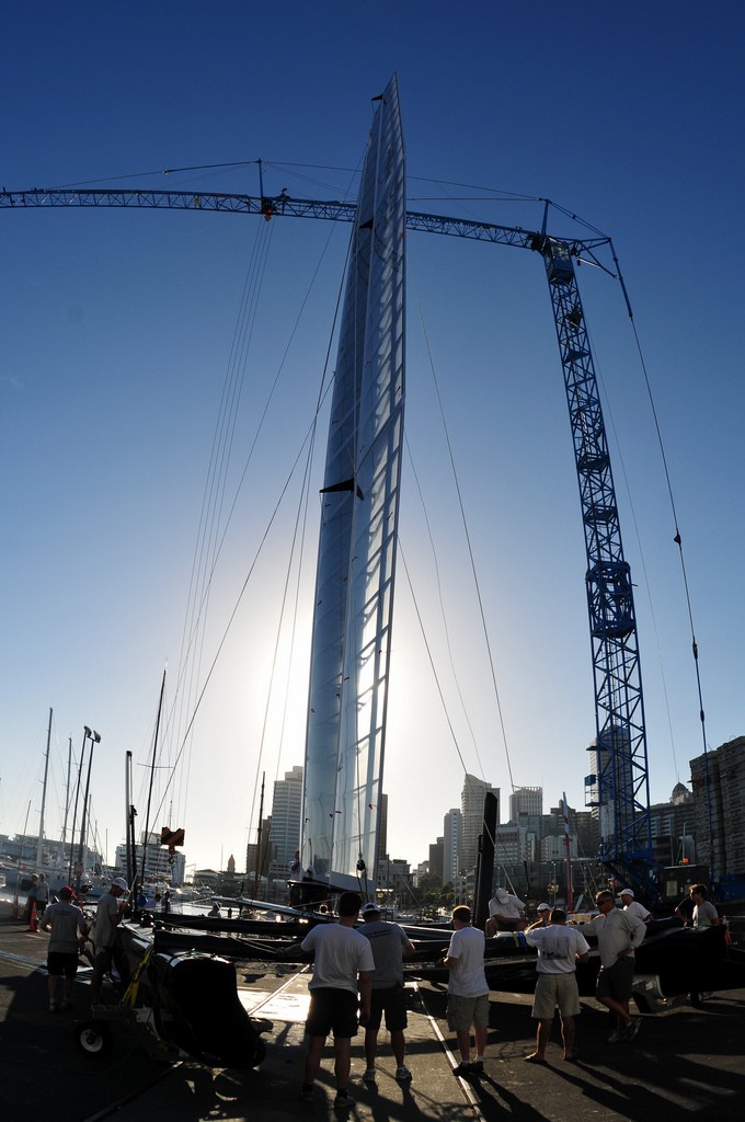 AC45 launch and first sail in Auckland 17 January 2011 © SW