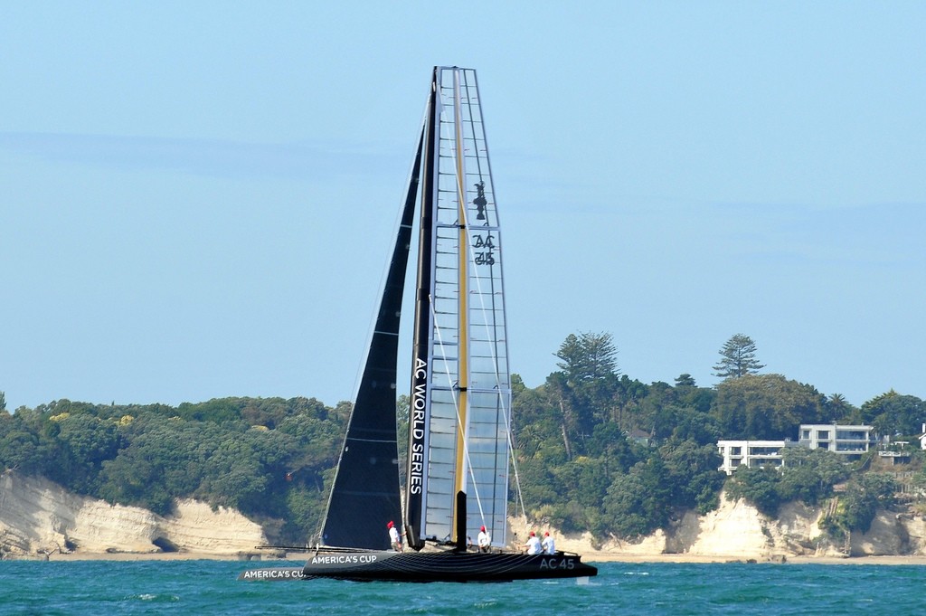 AC45 launch and first sail in Auckland 17 January 2011 © SW
