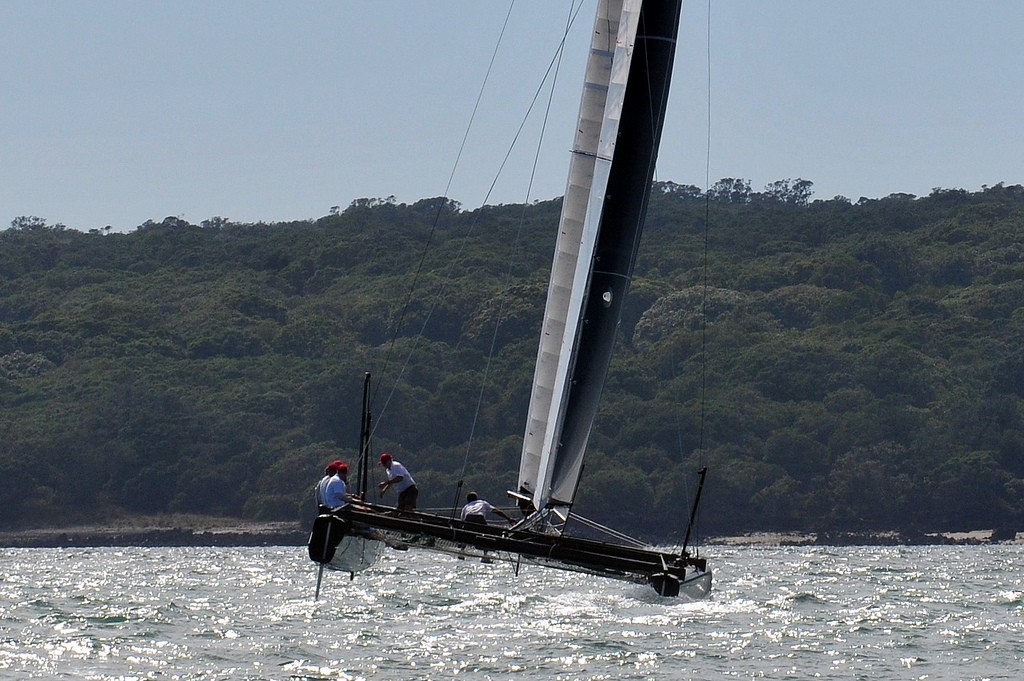 AC45 launch and first sail in Auckland 17 January 2011 © SW