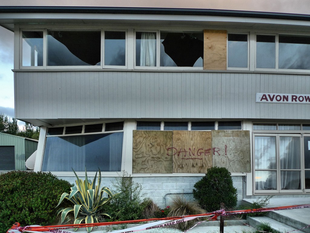 Avon Rowing Club was another sustaining serious damage after the Christchurch earthquake © SW