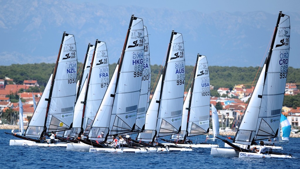 Open Multihull (SL16) Race Day 2 - 2011 ISAF Youth Worlds, Zadar, Croatia © Sime Sokota/ISAF Youth Worlds