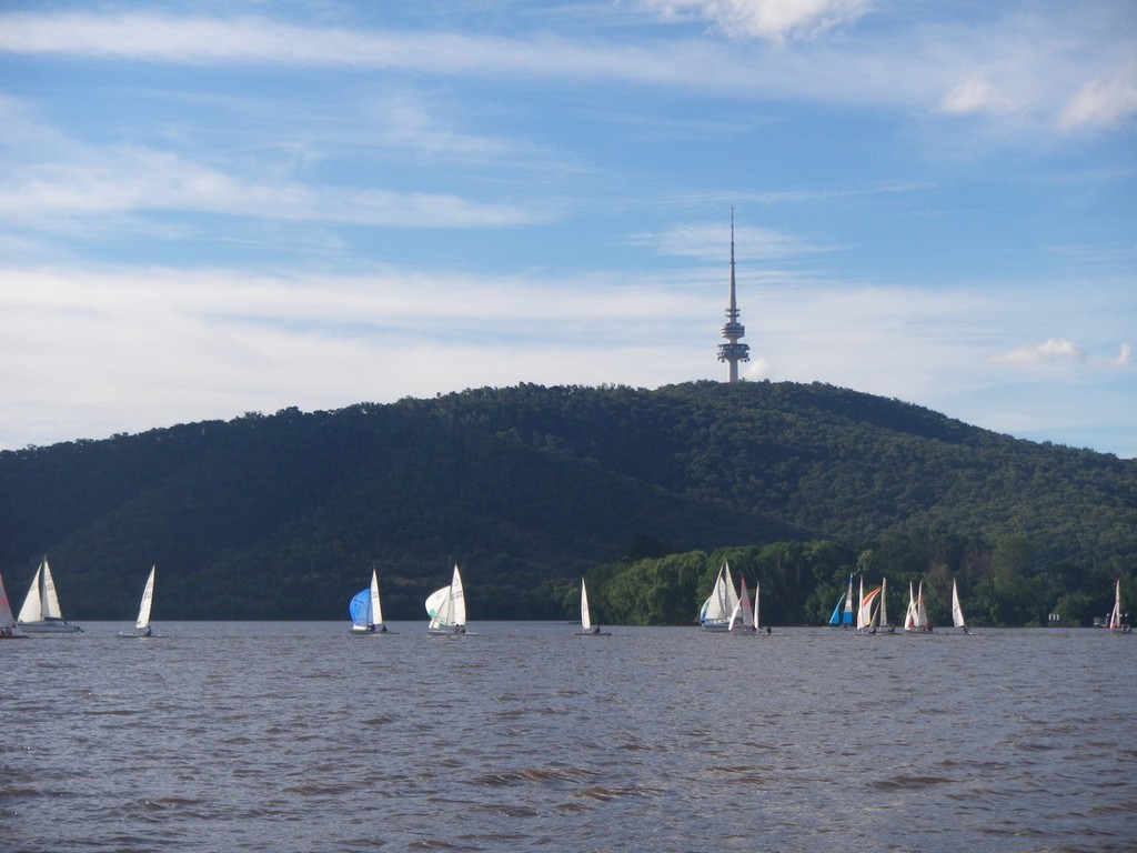 Mixed classes enjoying the racing in the nation's capital - ACT Capital Insurance Brokers Dinghy Championships 2011 © Canberra Yacht Club Media