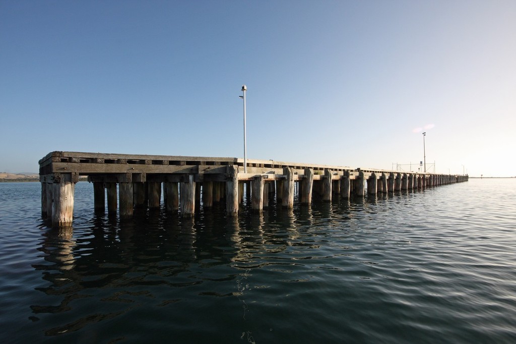 The long jetty is known for harboring kingfish in season. © Jarrod Day