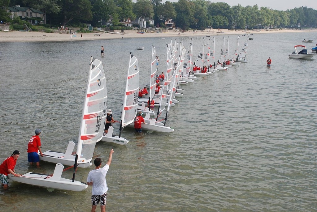 Getting ready for the Le Mans start at O'Pen BIC Championships - O'Pen BIC North American Championships photo copyright Albert Heller taken at  and featuring the  class