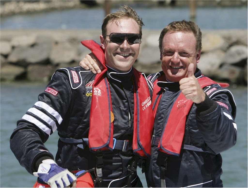 Luke Durman (left) and Ross Willaton, in count down mode for Key West World Offshore Championships. photo copyright Image supplied . taken at  and featuring the  class