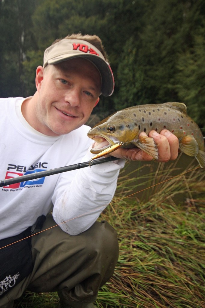 Solid Trout like this model are a common catch in Victorian Rivers. © Jarrod Day