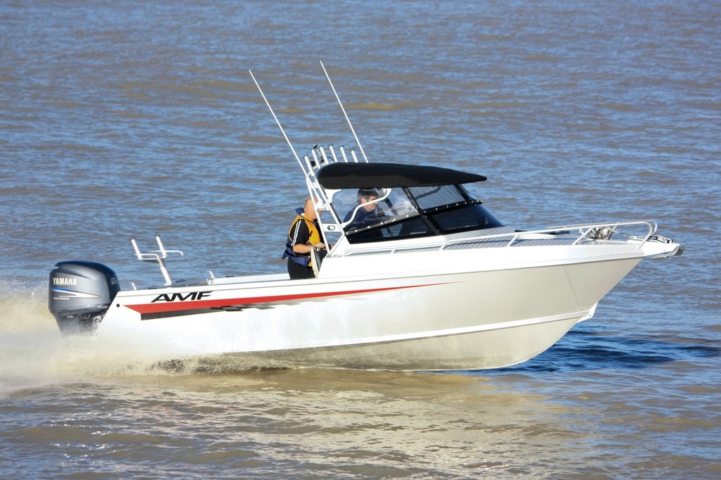 AMF 660 Vee Berth Cabin Powered by Yamaha F200 - AMF Boats / Melbourne Boat Show photo copyright Bevan Collings taken at  and featuring the  class