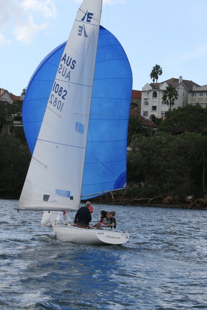 Alchemist skipper Roger Gain photo copyright David Brittain taken at  and featuring the  class