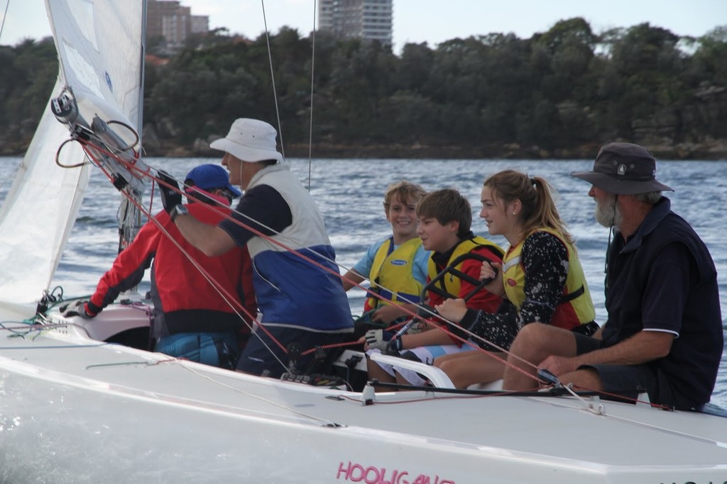 Hooligans skipper Stephen Tait photo copyright David Brittain taken at  and featuring the  class