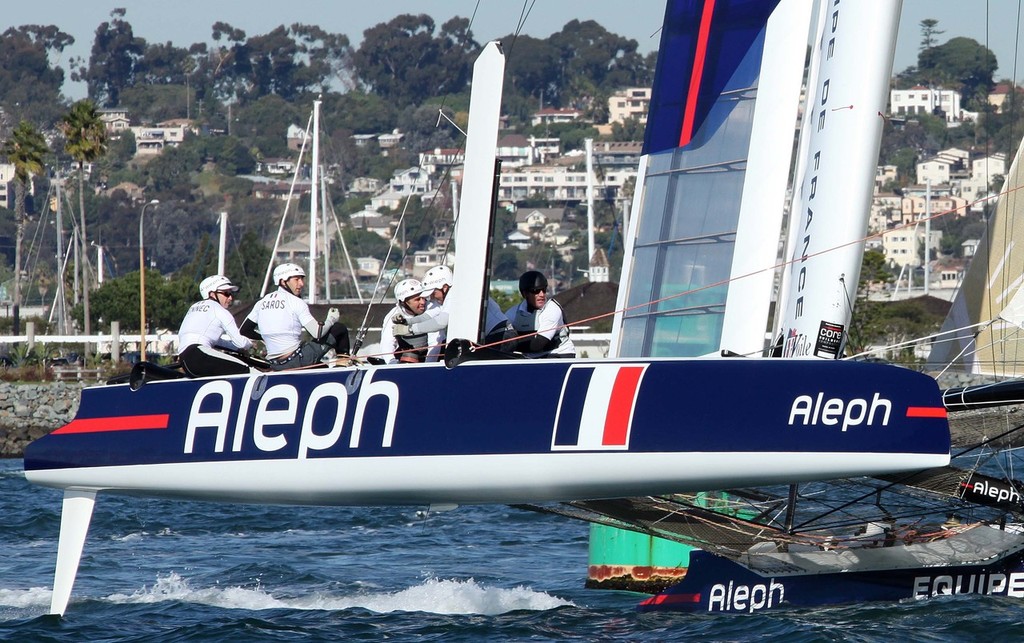 First Practise days on San Diego Bay - AC-45 tour hits San Diego © Darrall Slater