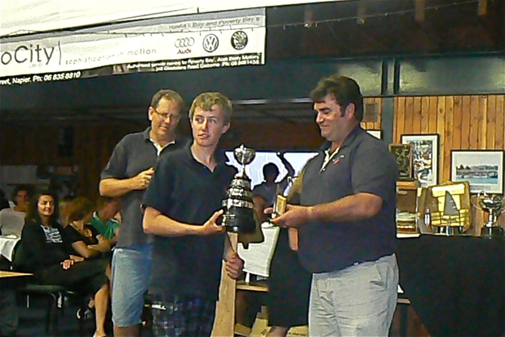 Trent Rippey receiving the Tauranga Cup - 2011 P and Starling National Championships © Various Photographers