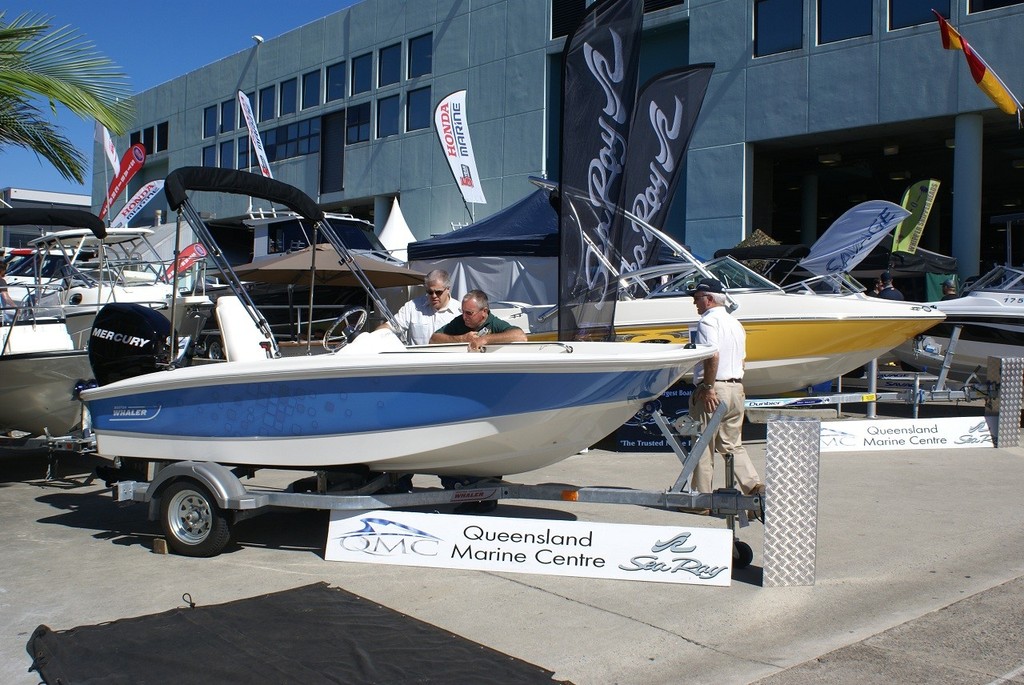 Queensland Marine Centre proved a popular exhibit with Sea Ray and Boston Whaler models on display. photo copyright Bob Wonders taken at  and featuring the  class