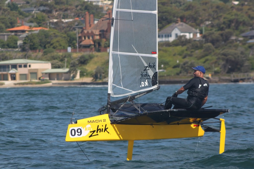 Andy Budgen - KA Sails 2012 Australian Moth National Championship photo copyright Lochlin Byrne taken at  and featuring the  class