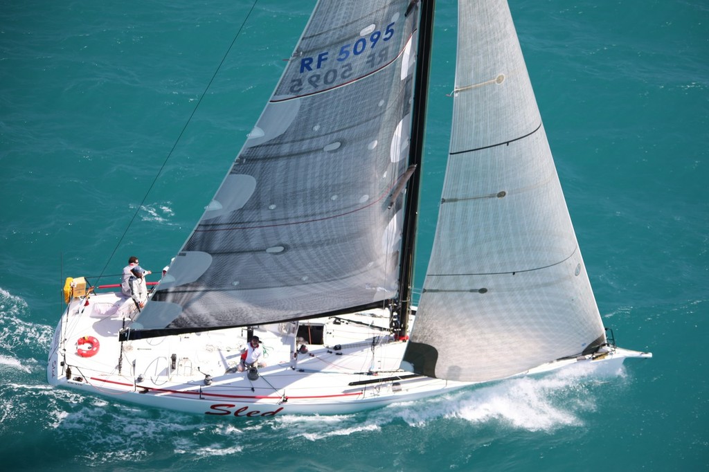 In the hunt - Sled shows her power reaching ability offshore. - Cape Naturaliste Ocean Race photo copyright Bernie Kaaks - copyright taken at  and featuring the  class