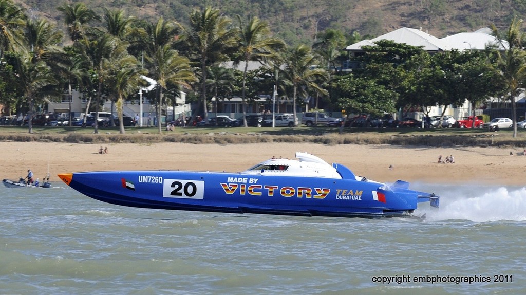 'Team 3', Steve Nugent and Travis Thompsin aboard, has made a promising start to the season. Only acquited by team owner Adam Gilbert a few months ago, it only recently completed initial sea trials.  - offshore townsville photo copyright Reg Blunt http://www.embphotographics.com.au taken at  and featuring the  class