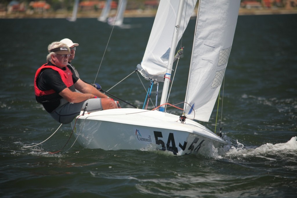 Chris Paterson & Rupert Leslie were again prominent early but slipped back to 12th. - Flying Fifteen 50 th Anniversary Nationals © Bernie Kaaks - copyright