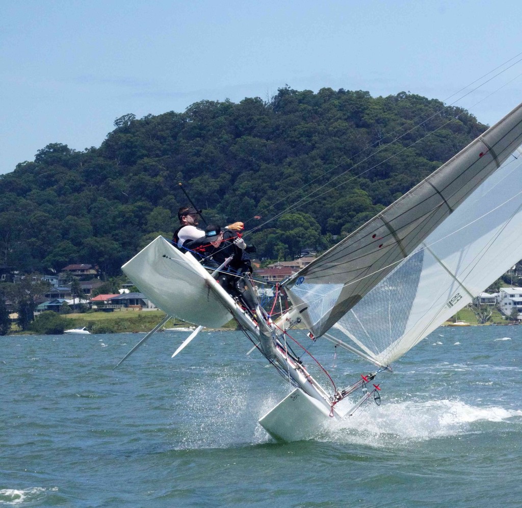 Chris Cauldercoat and Dan Sims - Images from Day 2 - Australian F18 Catamaran National Championships 2011 © Lulu Roseman
