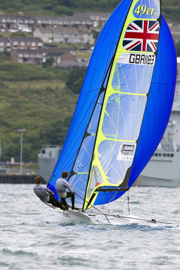 David Evans & Ed Powys, 49er.  © Skandia Team GBR http://media.skandiateamgbr.com